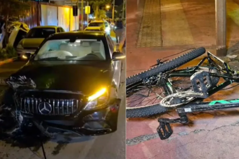 Ciclista atropelado por carro de luxo tem melhora no quadro de saúde